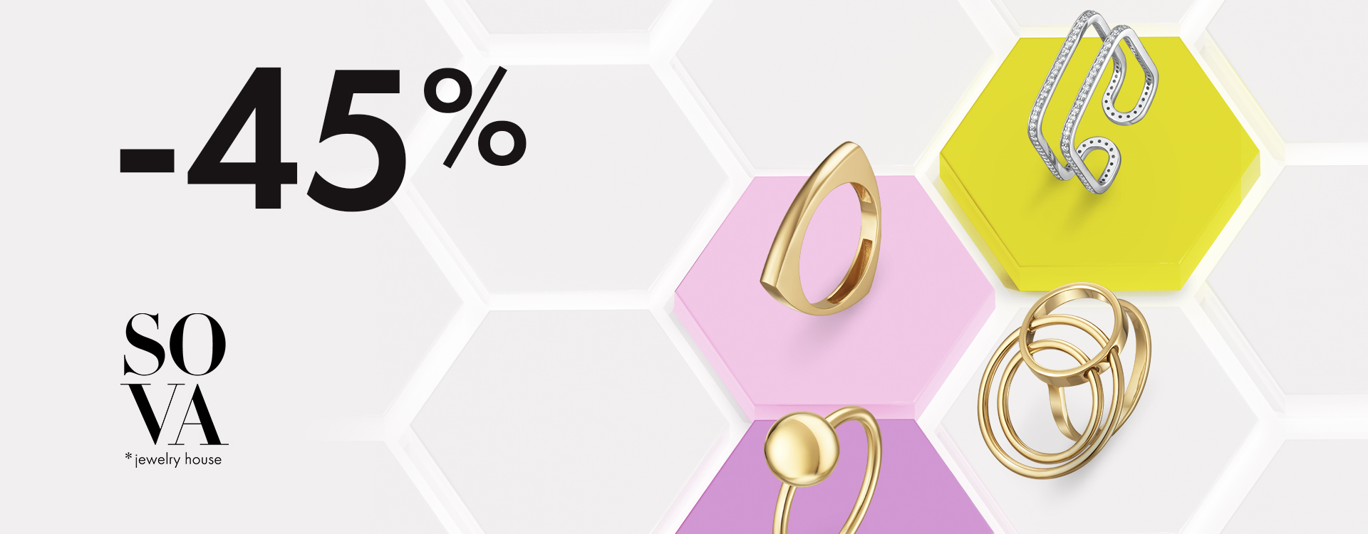 Up to 50% off jewelry at SOVA