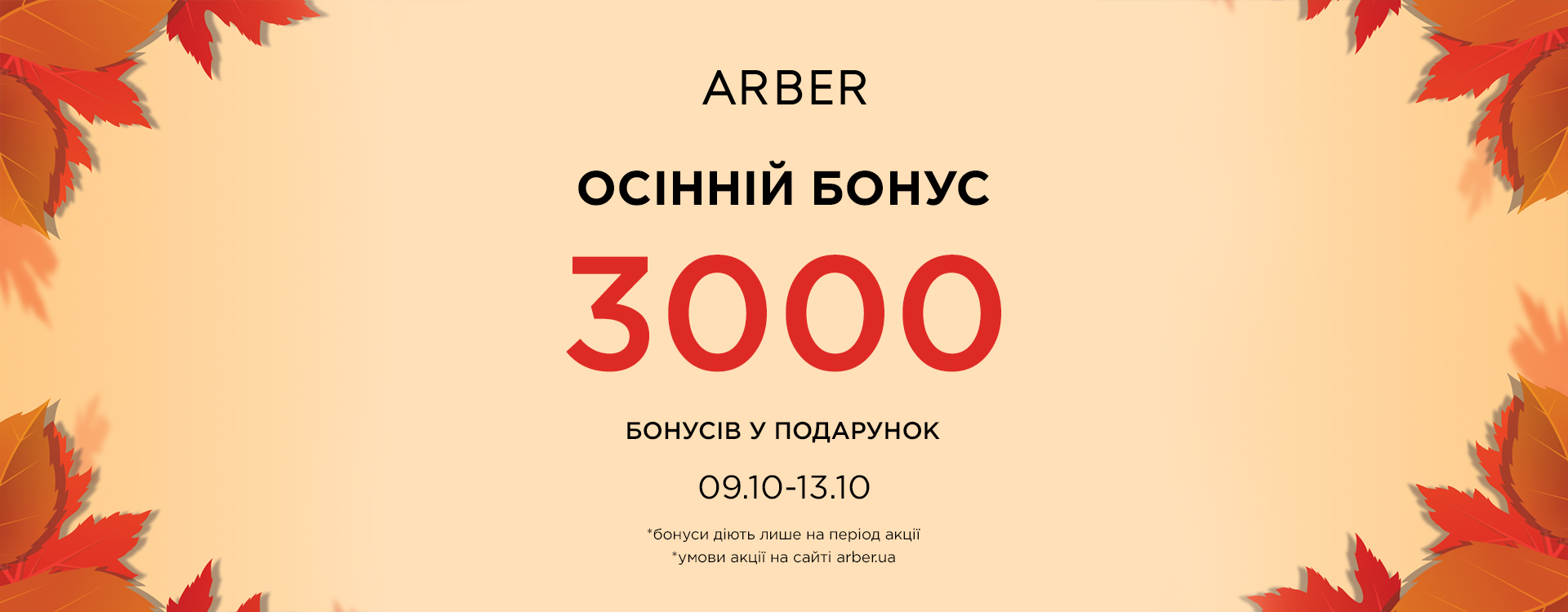 Осенний бонус от ARBER